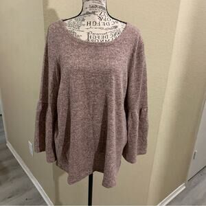 Signature studio bell sleeve top sz‎ 1X